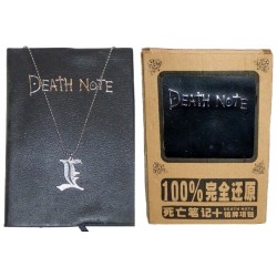 Death Note Notebook & Metal L Necklace