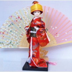 Japanese Geisha Doll 9" - Geiko - 0904