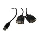 USB to Dual DB9 Serial Cable